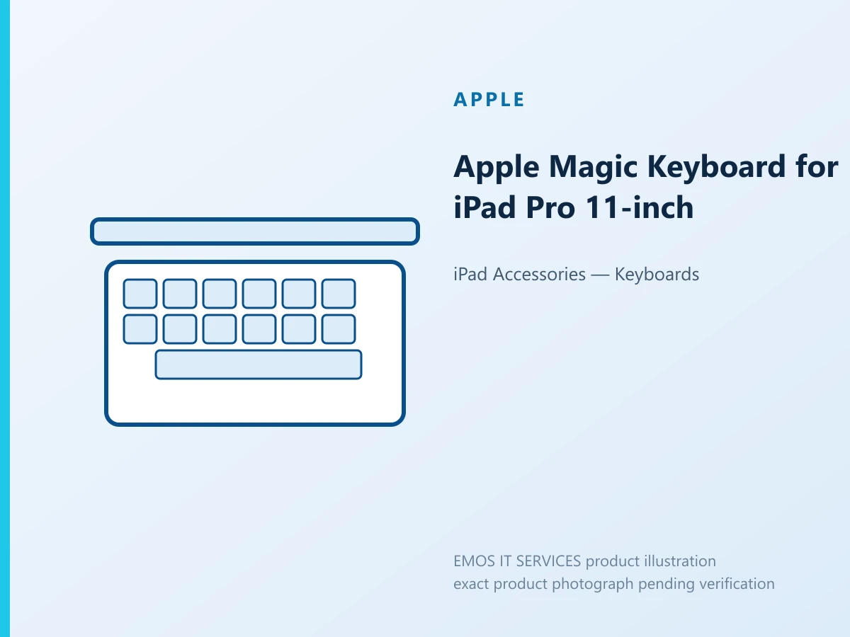 Apple Magic Keyboard for iPad Pro 11-inch — EMOS IT SERVICES product illustration; exact product photograph pending verification