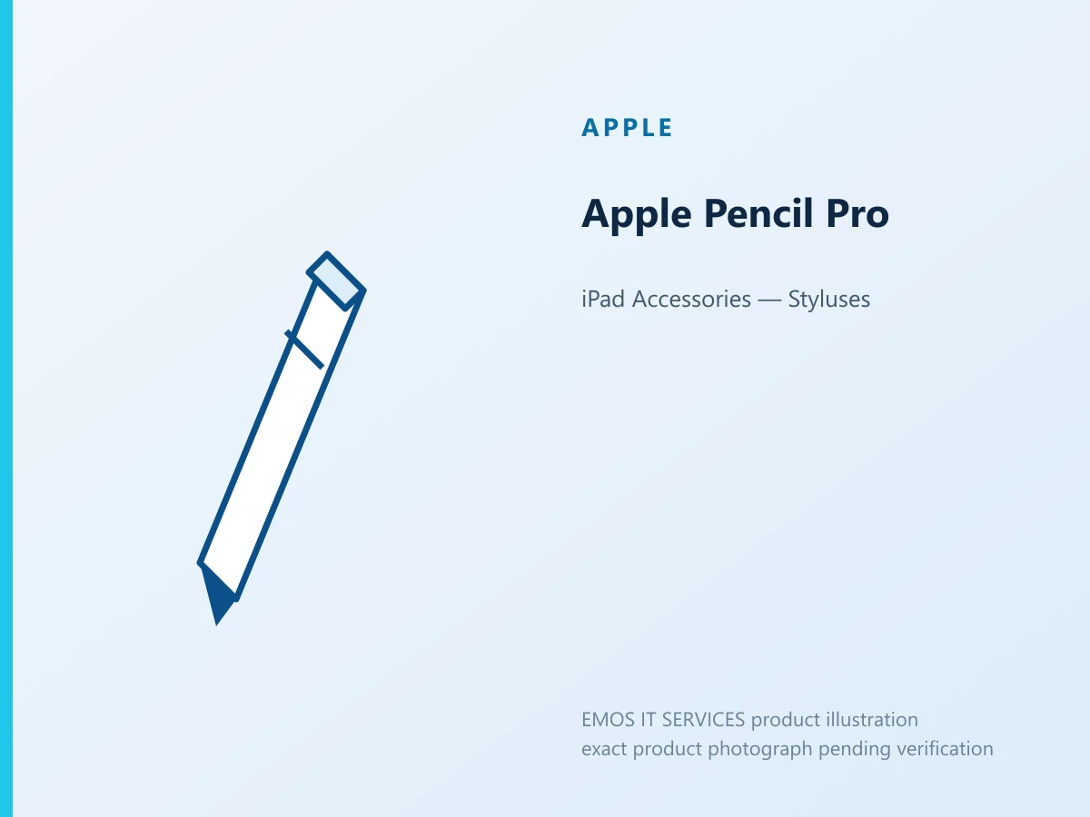 Apple Pencil Pro — EMOS IT SERVICES product illustration; exact product photograph pending verification