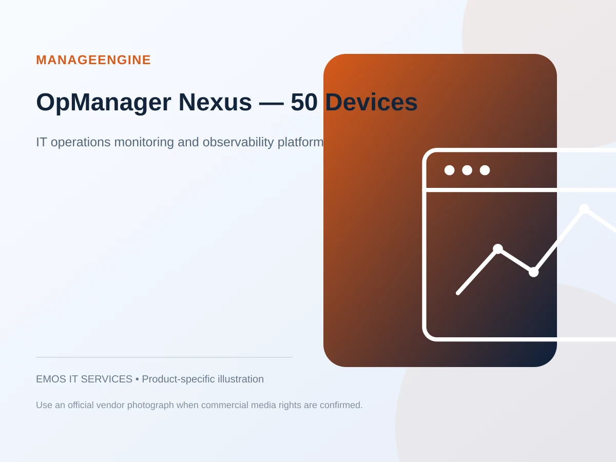 ManageEngine OpManager Nexus 50-device IT operations monitoring platform