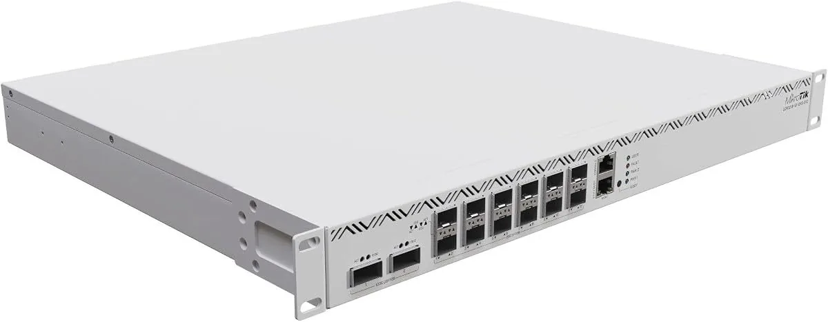 MikroTik CCR2216-1G-12XS-2XQ networking device photograph