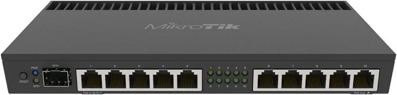 MikroTik RB4011iGS+RM networking device photograph