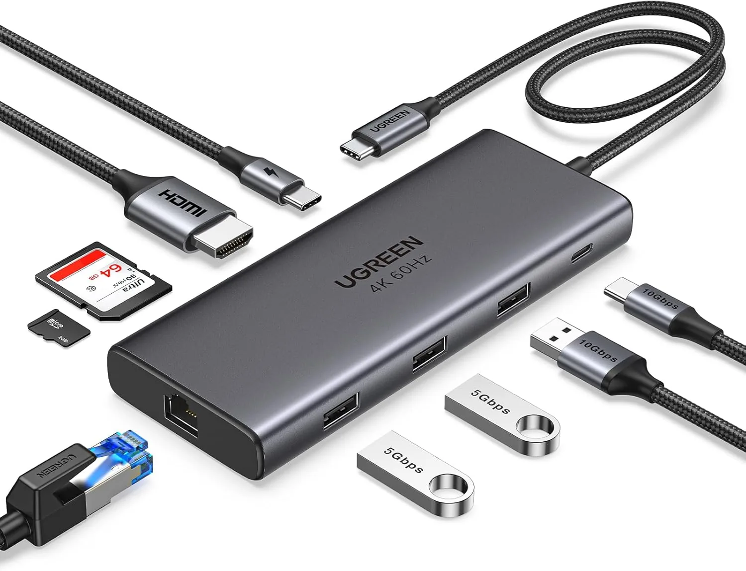 Ugreen 9-in-1 USB-C Hub accessory photograph