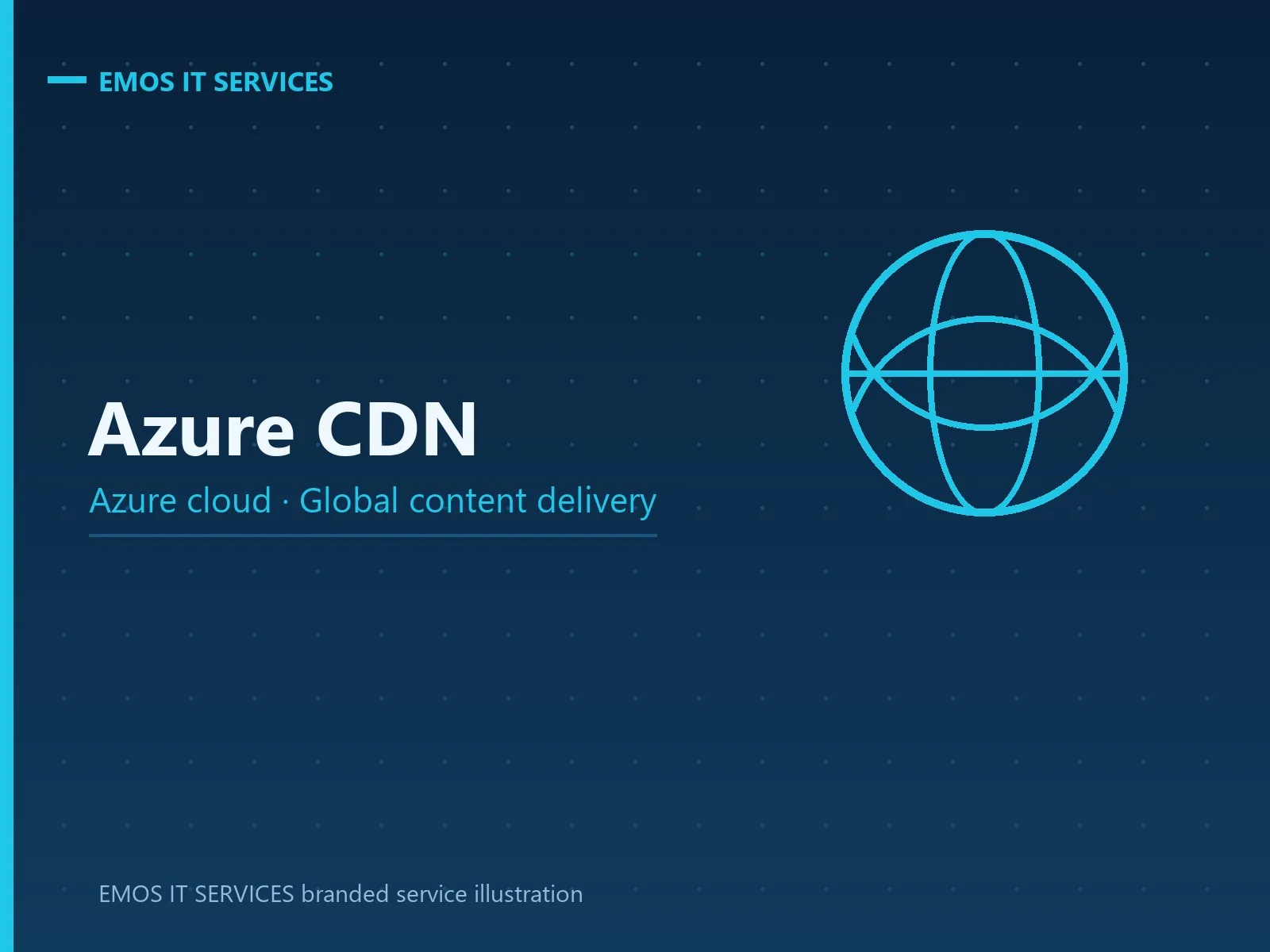EMOS IT SERVICES branded service illustration for Azure CDN