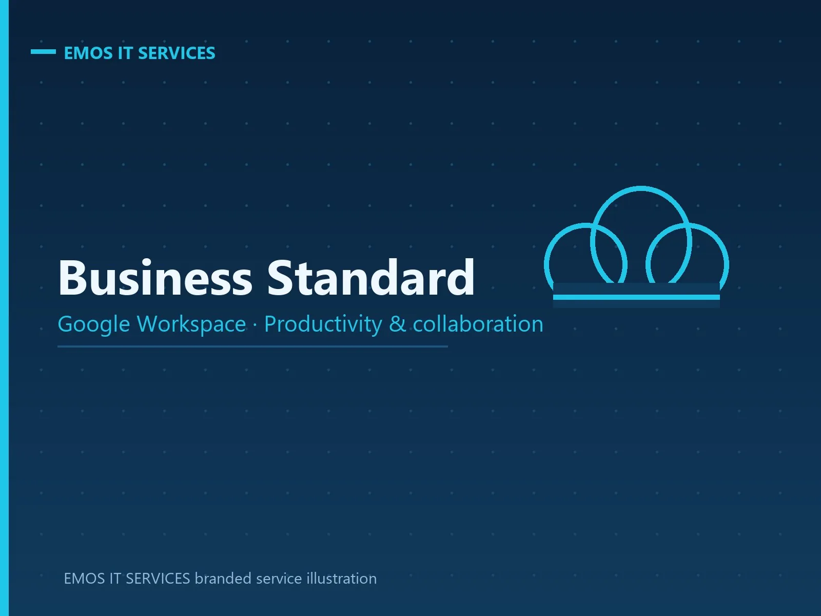 EMOS IT SERVICES branded service illustration for Google Workspace Business Standard