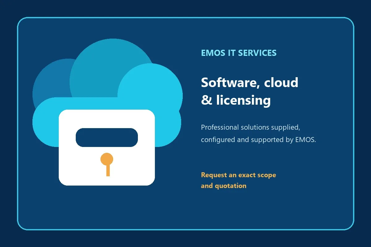 EMOS IT SERVICES software, cloud, or licensing service tile for AD360 AD Auditing - 2 Domain Controllers