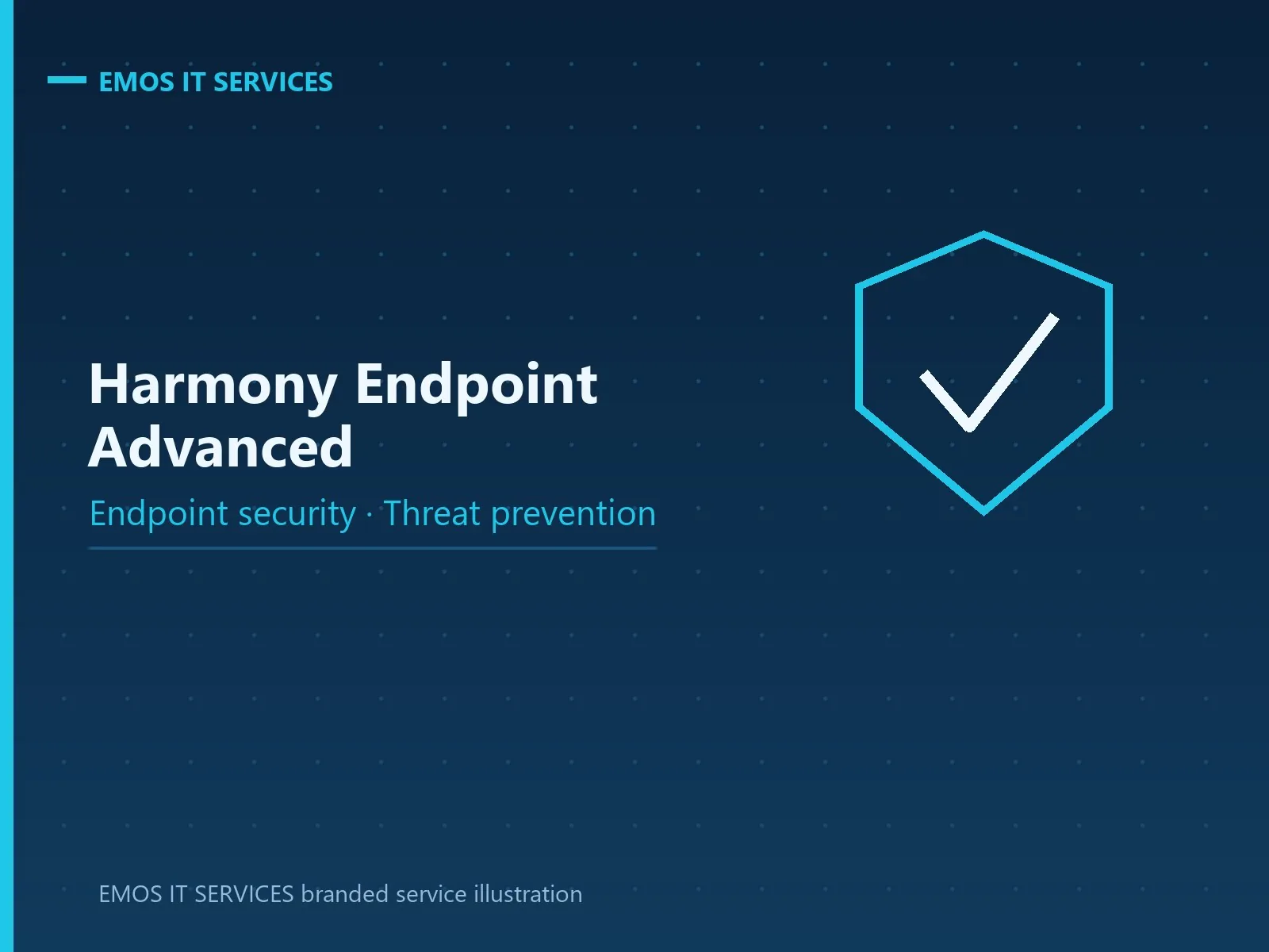EMOS IT SERVICES branded service illustration for Harmony Endpoint Advanced endpoint security